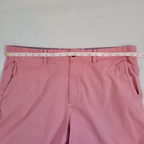 J. Crew Shorts J Crew Mens Club Shorts 36 Small Pinkred Plaid 0